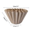 1-4 Cup Basket Coffee Filters,Natural Brown Biodegradable Basket Filters Paper