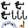 6Pcs Storage Shed Hooks Compatible with Suncast Shed, Black J