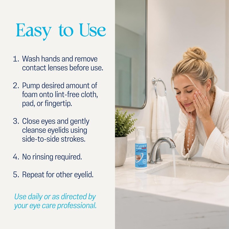 OCuSOFT Lid Scrub Foam Plus, 1.68 fl oz (50ml)