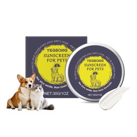 Dog Sun Cream, Sun Cream for Cats, Sun Protection Balm for Pets, Sun Protection for Dogs and Cats, Waterproof, Moisturises and Protects 30 g