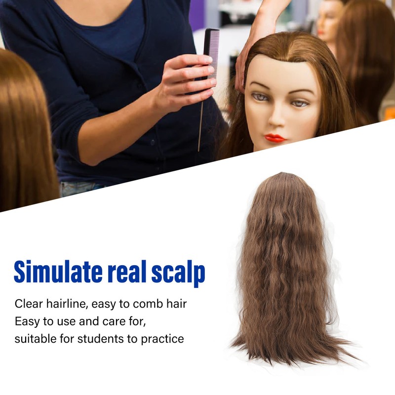 Women Long Curly Wigs Central Parting Universal Wig Headgear for