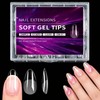 240 Piezas Tips para Uñas Soft Gel, Uñas Postizas Transparentes