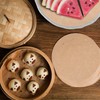 100pcs Unbleached Air Fryer Liners, Vancens 7.5 inches Bamboo Steamer