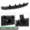 LQI Front Bumper Energy Impact Absorber Black Compatible with Dodge