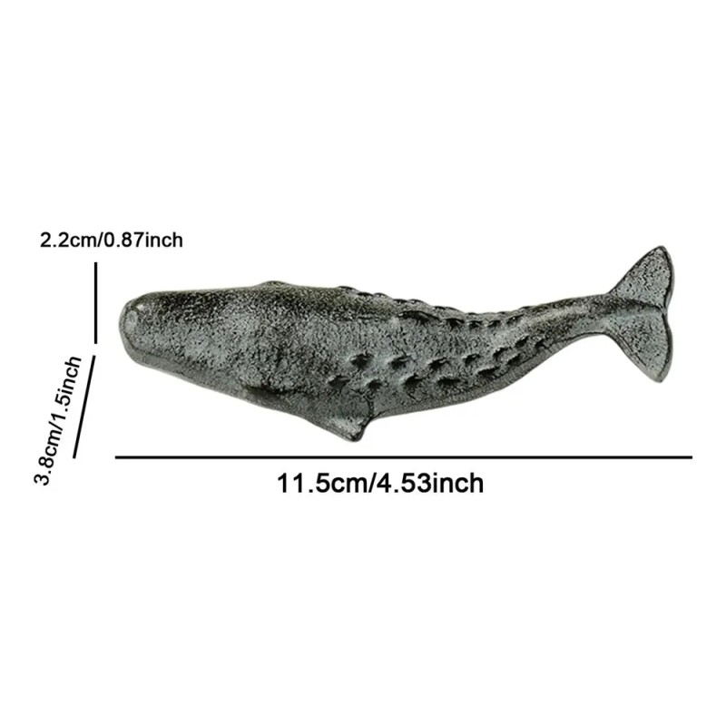 Pisapapeles De Ballena, Figura De Animal De Hierro Fundido,