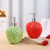 WAIT FLY Strawberry Shaped Soap Dispenser with Removable Pump, Refillable