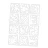 MAGICLULU Beautiful Pattern Wall Painting Templates 12 Sheets Reusable Stencils