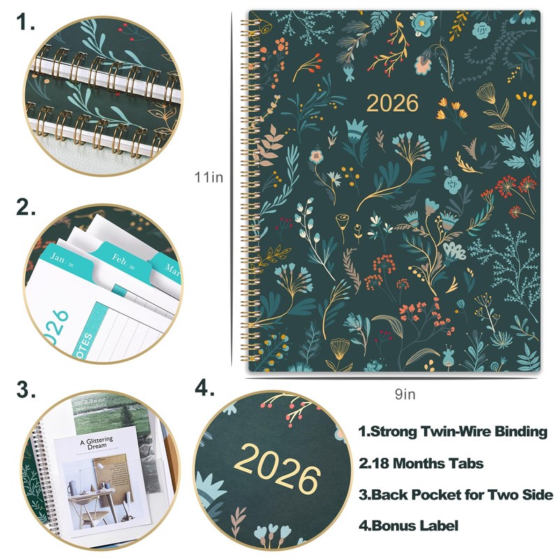 2026 Monthly Planner - 2026 Planner, Monthly Calendar 2026, Jan.