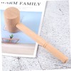 TOVINANNA Solid Wood Carving Hammer Crab Mallets Wood Hammer Food