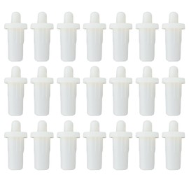 SG Store 50pcs 25x11x7.5mm Cabinet Door Repair Pins Plastic Telescopic Pins Furniture Fittings Connector for Bedroom Garden Kitchen Doors Windows White
