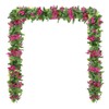 Fqueelvys 6PCS 7.55FT Artificial Bougainvillea Flowers Garland Faux Bougainvillea Silk