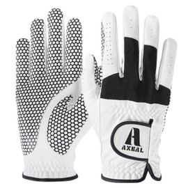 AXKAL Golf Glove Men Ultra-Grip 1 Pack, Premium All-Weather Breathable Golf Glove for Left Right Hand, Elegant Non-Slip Design for Enhanced Control Available in S M ML L XL (L, Right)