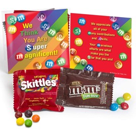 Qty-25 We Think You Are Super Magnificent Staff & Employee Appreciation Gifts Candy Treat Kits