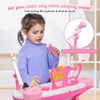 Kids Piano Toy Keyboard with Bench - Rose Pink 31