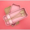OEM Box Lunch 3 Niveles Topper Térmico Lonchera Cubiertos Bamboo