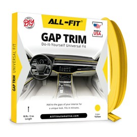All-Fit Automotive Gap Trim Interior Custom Automotive Trim - Universal Fit - (Yellow)