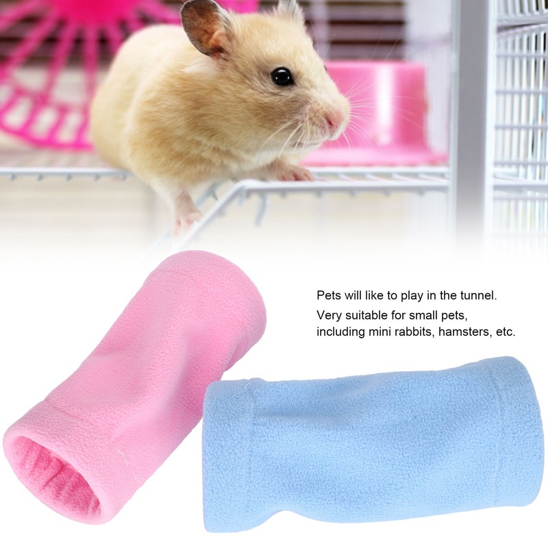 Pet Tunnel Soft Flannel 1 Way Tunnel for Hamster Little