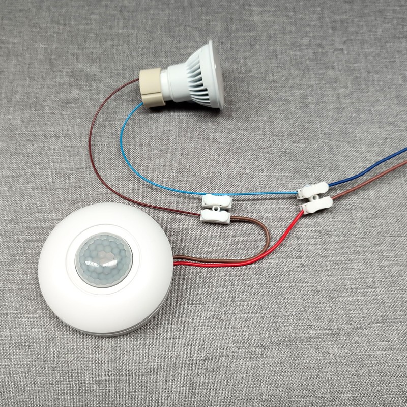 LED ATOMANT Surface Infrared Motion Sensor with Dimmable Light Sensor,