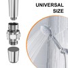 sourcing map 2Pcs Shower Head Swivel Adapter Solid Brass Adjustable