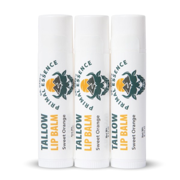 Moisturizing Tallow Lip Balm – Grass-Fed Beef Tallow with Organic