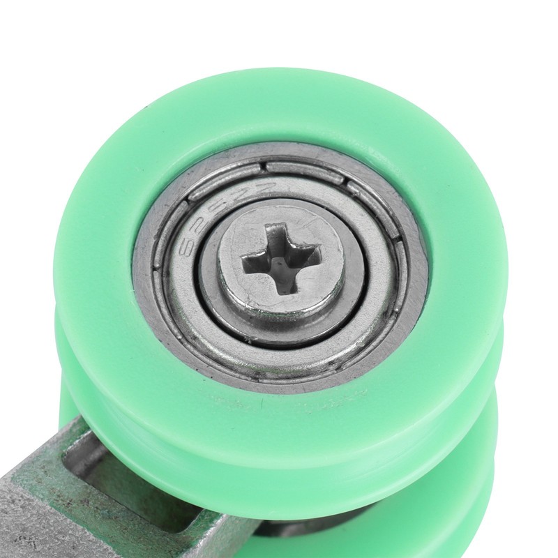 2Pcs UShaped Wheels Stainless Steel 4Wheel Small Rollers Shower Door