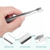 FOMIYES 2Pcs Stamp Tweezers Flat Paddle End Style Stamp Tongs
