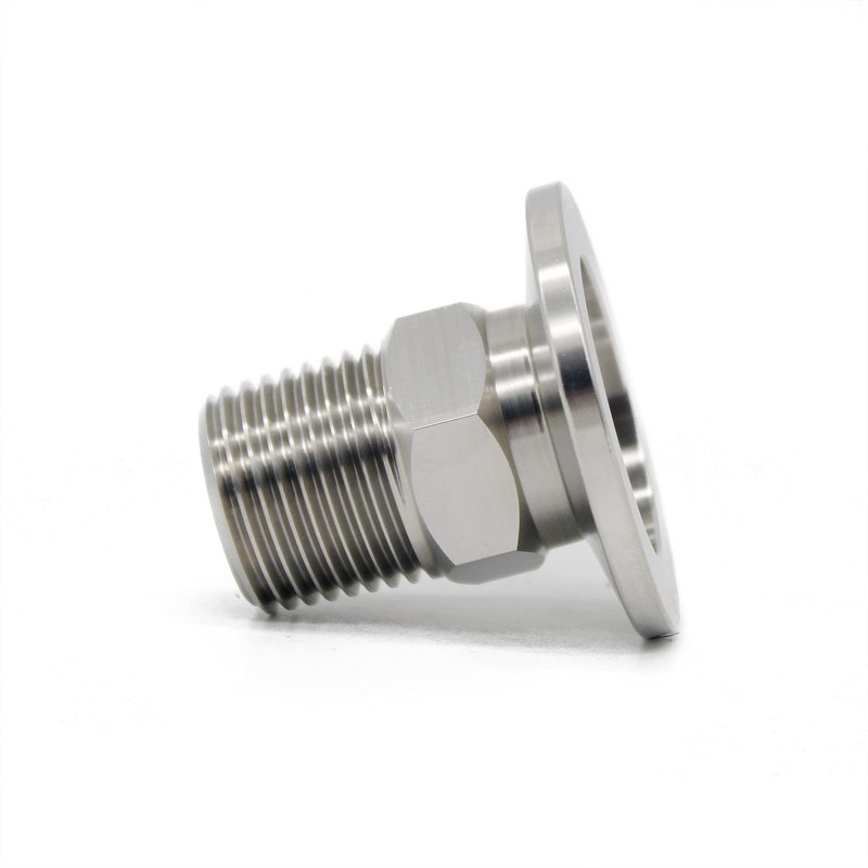 QMINOX SS304 KF25 NPT Male Adaptor thread 1/2" NW25 KF