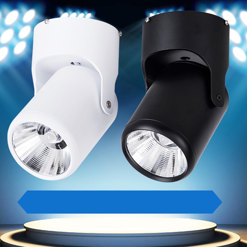 Uonlytech Indoor 85-265V 7W LED Spotlight Adjustable Ceiling Downlight Surface