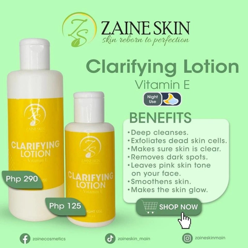 ZAINE SKIN CLARIFYING LOTION 3-BOTTLE OF 120.ml
