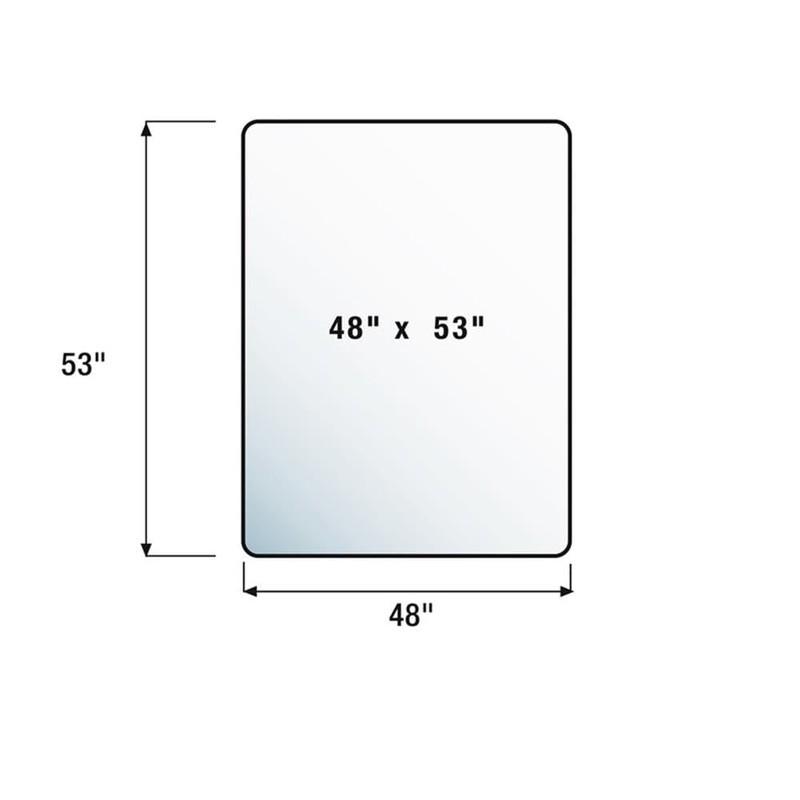 Floortex® Valuemat® Plus Polycarbonate Rectangular Chair Mat for Hard Floor