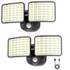 Rechargeable Motion Sensor Light, 2500LM&4000LM Dual Modes Rechargeable Outdoor Lights,