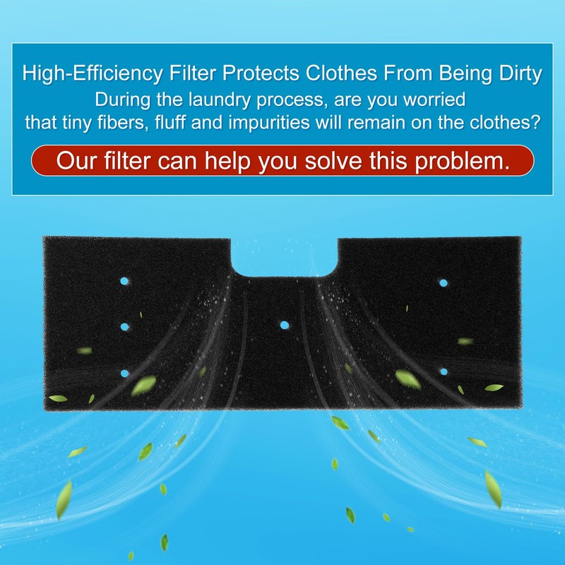 2pcs Lint Foam Filter for GE Profile Washer Dryer Combo