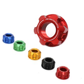 MC MOTOPARTS SPOKE6 Red Billet Rear Sprocket Nuts Compatible with FZ1 Fazer 06-15 YZF R1 98-13 MT-09 13-18 YZF R6 03-15