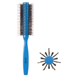 VeSS R-155 Two Step Roll Brush Blue Hair Brush 1 Piece