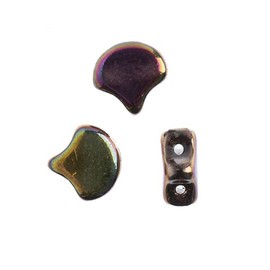 Czech Ginkgo Leaf Bead 7.5mm Crystal/Full Vitex