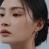[D.Silver] Silver 925 Glaze Pipe Ring Earrings Silver / [D.Silver]