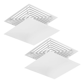 SEWACC 2pcs Air Conditioner Deflector with Hook Design Prevents Direct Airflow for Ceiling Vents Durable Elegant Windshield for Home