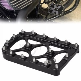 Unbranded Motorcycle Black Brake Pedal Pad Cover For Harley Fatboy Electra Street Glide