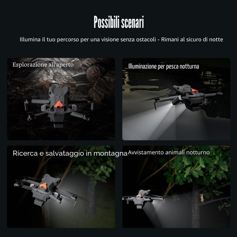 LICHIFIT Mini5 Pro Drone Searchlight Luce Notturna per DJI Mini