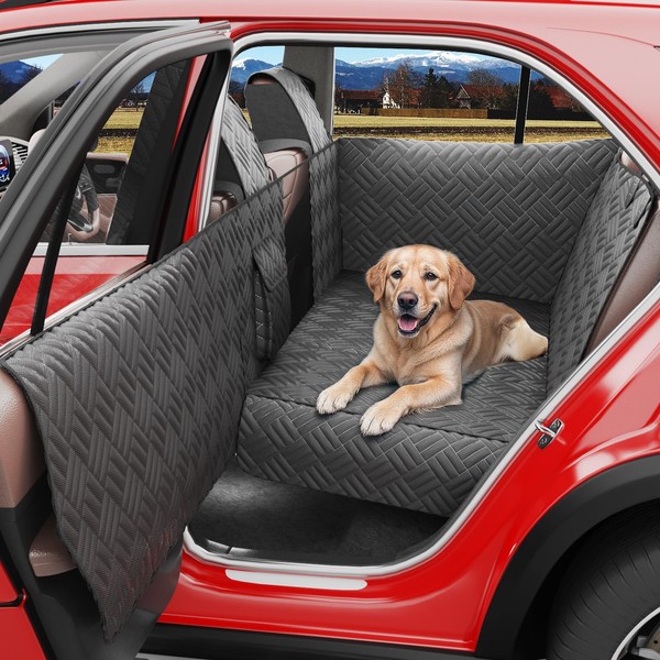 Wexyldra Dog Car Seat Cover for Back Seat- Heavy Duty