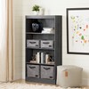South Shore 4-Shelf Storage Bookcase, Gray Oak