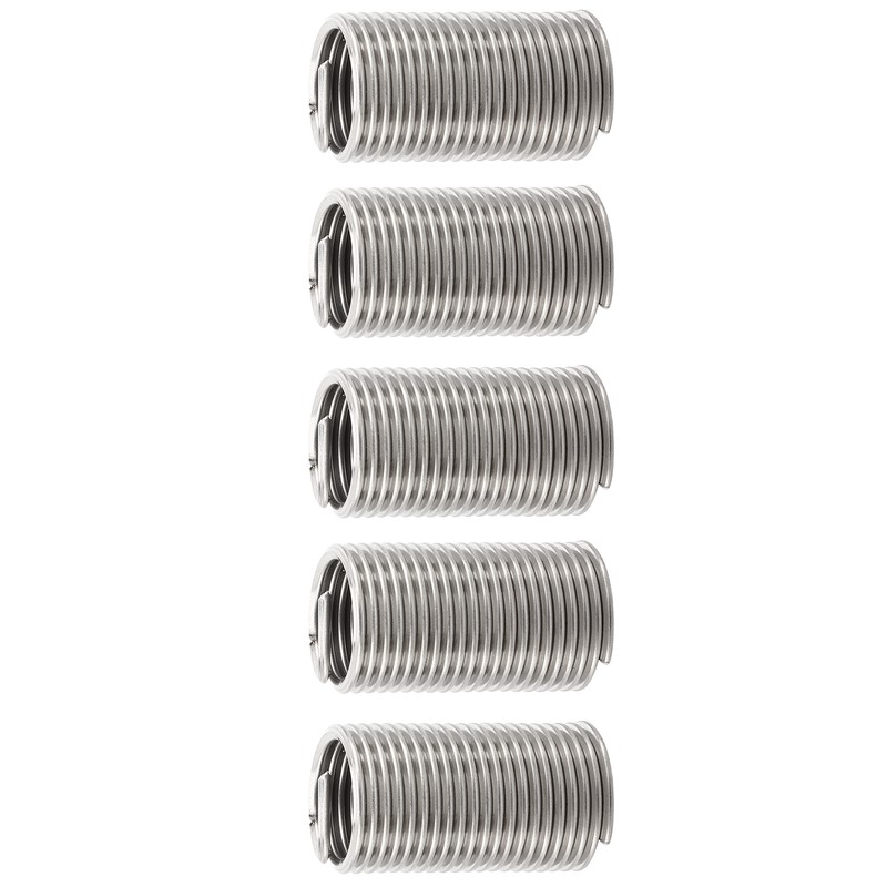 5Pcs Wire Thread Insert Stainless Steel Protective Coil Sleeve Screw