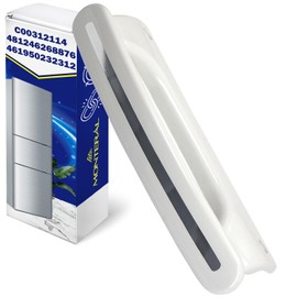 MONTERAL Fridge Door Handle Length 205 mm Hole Spacing 175 mm with The Original Code C00312114 for Indesit 481246268876 461950232312 for Whirlpool - Warranty 10 Years