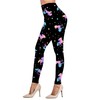 Rantanto Soft Cat Kitten Meow Funny Ladies Leggings,Unicorn and Star,XLarge