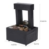 Wakects Indoor Desktop Fountain Waterfall, LED Indoor Fountain Illuminated Waterfall