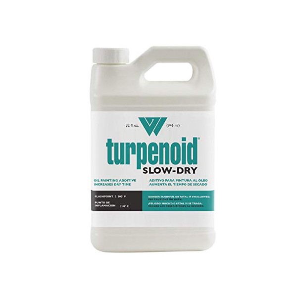 Weber 1637 Turpenoid Slow-Dry Oil Painting Additive, 946ml Bottle, 1