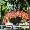 WALLFID 2PCS Hanging Basket Liners 14 Inch,Felt Basket Liner,Garden Basket