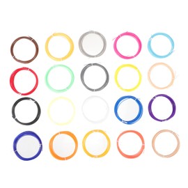 KICHOUSE 3D Printer Filament Refills 20pcs Abs Filament Compatible 3D Pens Smooth Glossy