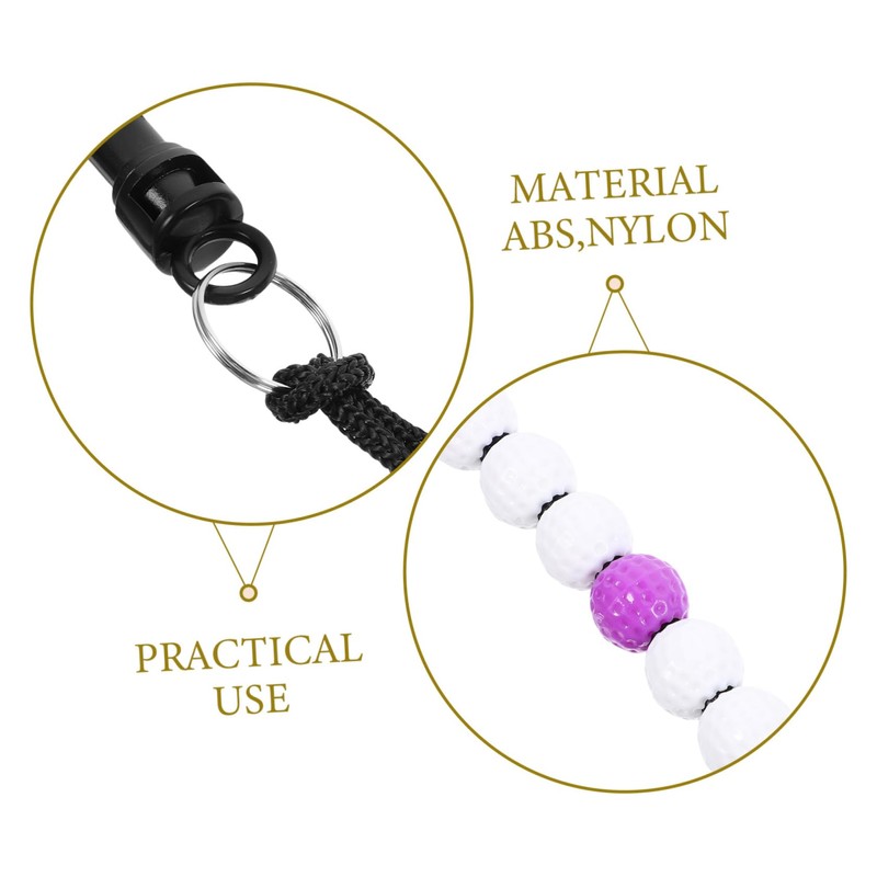 Mikinona 2pcs Golf Scoring Bead Counter Lightweight Stroke Keeper for