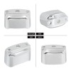 HDBUBALUS Chrome Rear Brake Master Cylinder Cover For Harley Electra